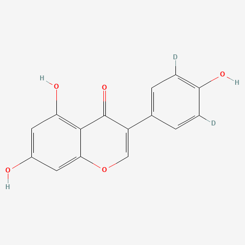 Genistein-2',6'-d2 (CAS: 315204-48-9) - Chemical Structure and Molecular Formula 