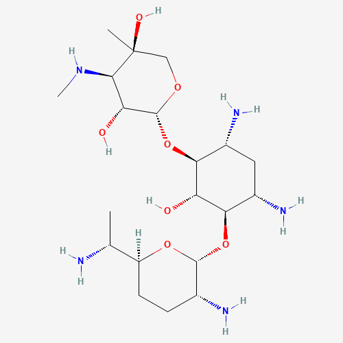 Gentamicin C2 Pentaacetate Salt (CAS: 25876-11-3) - Chemical Structure and Molecular Formula 