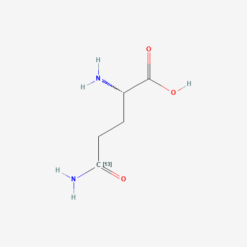 L-Glutamine-5-13C (CAS: 159680-32-7) - Chemical Structure and Molecular Formula 