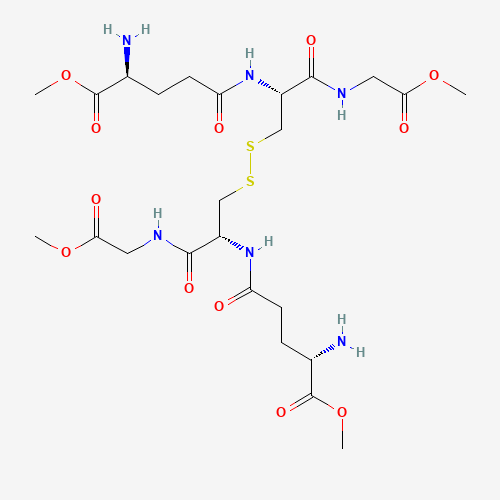 Glutathione Dimethyl Ester Disulfide Dihydrochloride (CAS: 146963-33-9) - Chemical Structure and Molecular Formula 