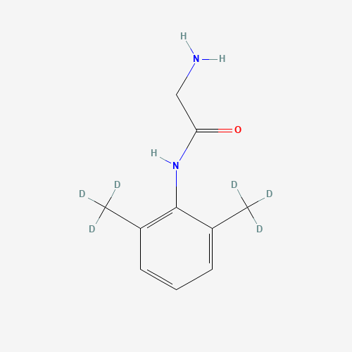 Glycinexylidide-d6 (CAS: 1217098-46-8) - Chemical Structure and Molecular Formula 