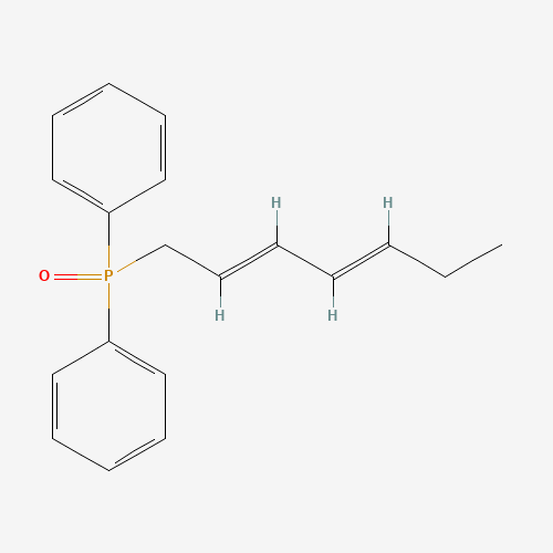 (E,E)-2,4-Heptadienyldiphenylphosphine Oxide (CAS: 91575-92-7) - Chemical Structure and Molecular Formula 