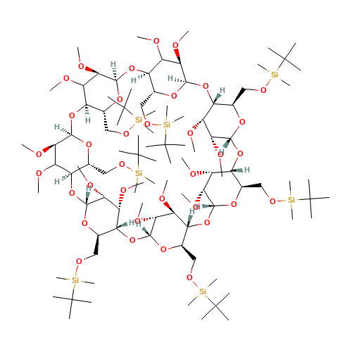 Heptakis(2,3-di-O-methyl-6-O-tert-butyldimethylsilyl)-b-cyclodextrin (CAS: 123155-04-4) - Related Chemical Product
