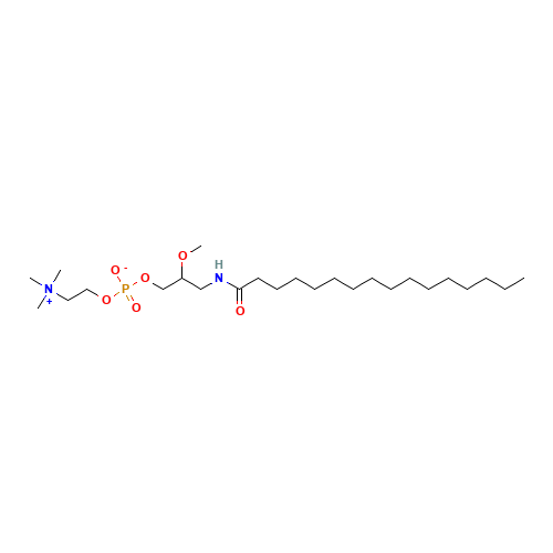 rac-3-Hexadecanamido-2-methoxypropan-1-ol Phosphocholine Monohydrate (CAS: 163751-35-7) - Chemical Structure and Molecular Formula 