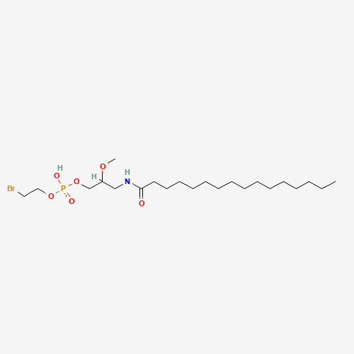 rac-3-Hexadecanamido-2-methoxy-1-(2-bromoethoxyphosphoryl)propanol (CAS: 146474-84-2) - Chemical Structure and Molecular Formula 