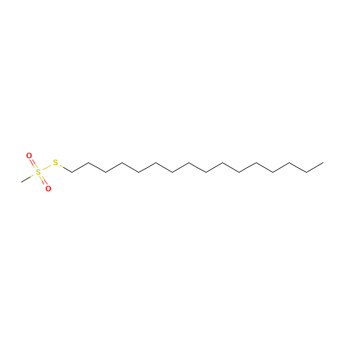 Hexadecyl Methanethiosulfonate (CAS: 7559-47-9) - Chemical Structure and Molecular Formula 