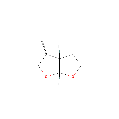 (+/-)-Hexahydro-3-methylene-cis-furo[2,3-b]furan (CAS: 109789-17-5) - Chemical Structure and Molecular Formula 