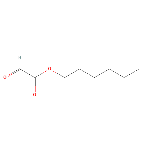 Hexyl Glyoxylate (CAS: 52709-43-0) - Chemical Structure and Molecular Formula 