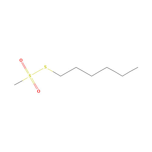 Hexyl Methanethiosulfonate (CAS: 53603-16-0) - Chemical Structure and Molecular Formula 