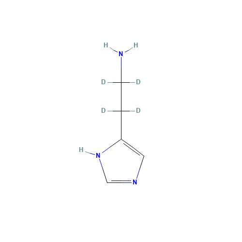 Histamine-a,a,b,b-d4 Dihydrochloride (CAS: 344299-48-5) - Chemical Structure and Molecular Formula 