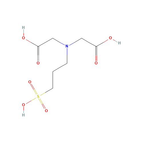 Homotaurine N,N-Diacetic Acid (CAS: 134152-15-1) - Chemical Structure and Molecular Formula 
