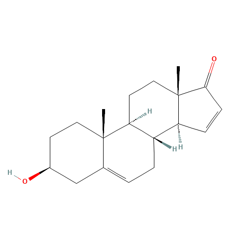 3b-Hydroxyandrosta-5,15-dien-17-one (CAS: 17921-63-0) - Chemical Structure and Molecular Formula 