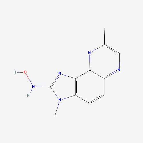 2-Hydroxyamino-3,8-dimethylimidazo[4,5-f]quinoxaline (CAS: 115044-41-2) - Chemical Structure and Molecular Formula 