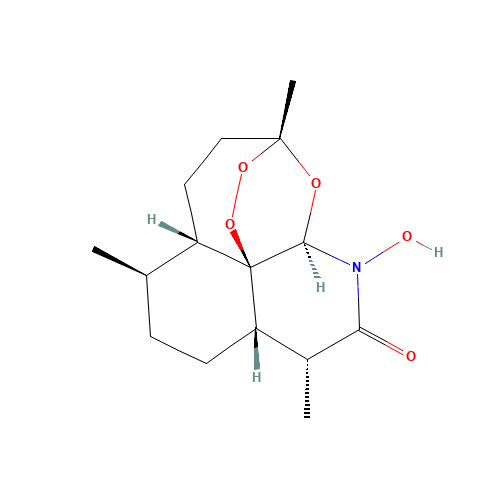 N-Hydroxy-11-azaartemisinin (CAS: 1086409-82-6) - Chemical Structure and Molecular Formula 