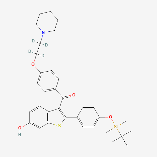 6-Hydroxy-4'-tert-butyldimethylsylyl Raloxifene-d4 (CAS: 1189422-34-1) - Related Chemical Product
