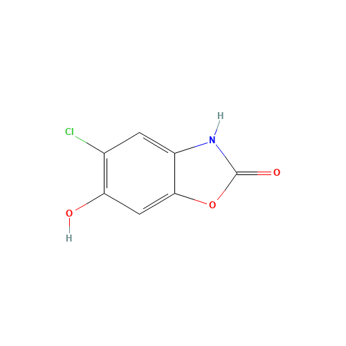 6-Hydroxy Chlorzoxazone (CAS: 1750-45-4) - Chemical Structure and Molecular Formula 