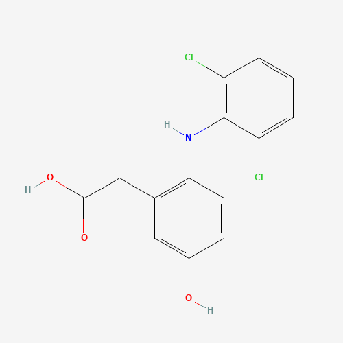5-Hydroxy Diclofenac (CAS: 69002-84-2) - Chemical Structure and Molecular Formula 