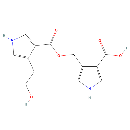 4-[4-(2-Hydroxyethyl)-1H-pyrrole-3-carbonyloxymethyl]-1H-pyrrole-3-carboxylic Acid (Clavulanic Acid Impurity) (CAS: 1260857-16-6) - Related Chemical Product