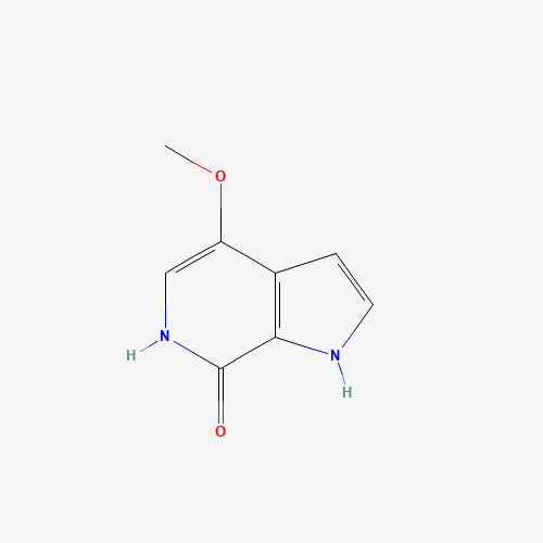 7-Hydroxy-4-methoxy-6-azaindole (CAS: 917918-80-0) - Chemical Structure and Molecular Formula 