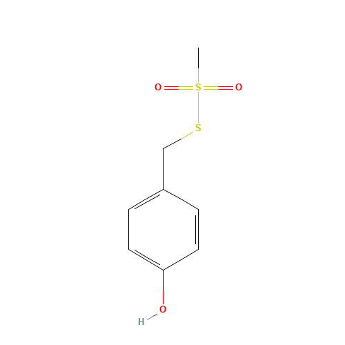 4-Hydroxybenzyl Methanethiosulfonate (CAS: 491868-12-3) - Chemical Structure and Molecular Formula 