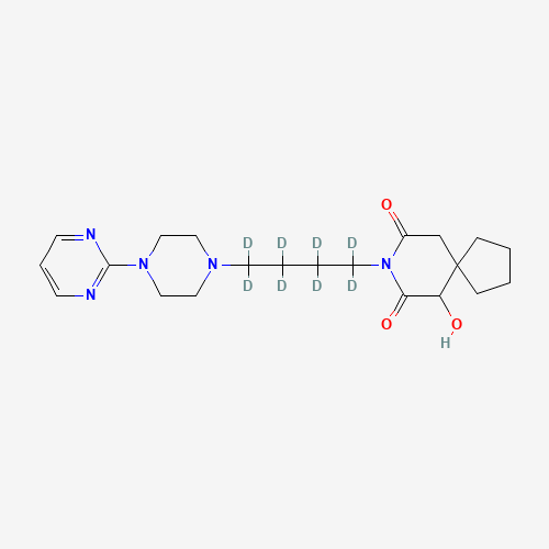 6-Hydroxy Buspirone-d8 (CAS: 1189644-16-3) - Chemical Structure and Molecular Formula 