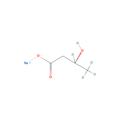 (R)-(-)-3-Hydroxybutyric Acid-d4  Sodium Salt (CAS: 344298-82-4) - Chemical Structure and Molecular Formula 