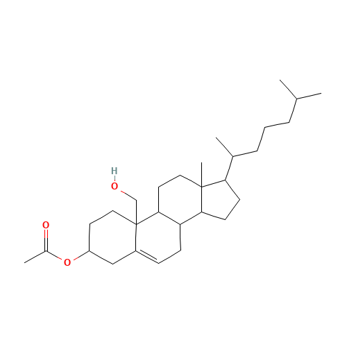 19-Hydroxy Cholesteryl 3-Acetate (CAS: 750-59-4) - Chemical Structure and Molecular Formula 