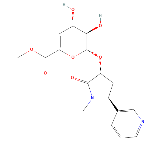 trans-3'-Hydroxy Cotinine-O-(4-deoxy-4,5-didehydro)-b-D-glucuronide Methyl Ester (CAS: 1217540-34-5) - Related Chemical Product