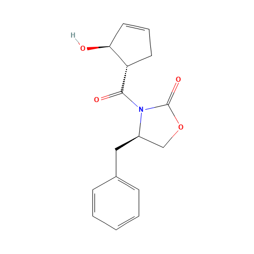 (4R)-3-[[(1S,2S)-2-Hydroxy-3-cyclopenten-1-yl]carbonyl]-4-(phenylmethyl)-2-oxazolidinone (CAS: 324741-99-3) - Related Chemical Product