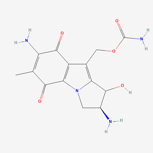 1-Hydroxy-2,7-diamino Mitosene (CAS: 1192552-64-9) - Chemical Structure and Molecular Formula 