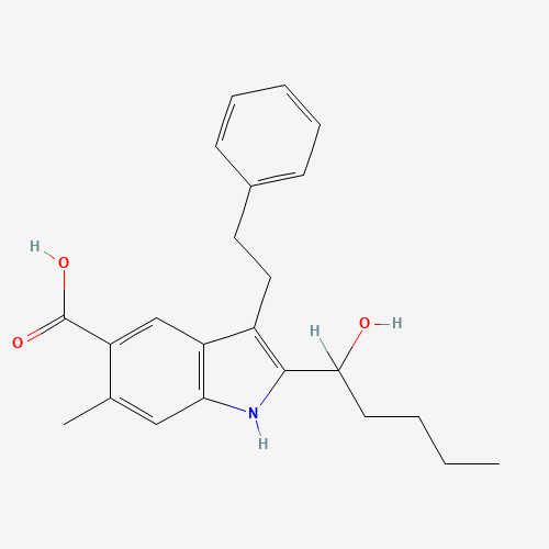 2-(1-Hydroxypentyl)-6-methyl-3-(2-phenylethyl)-1H-indole-5-carboxylic Acid (CAS: 873841-43-1) - Related Chemical Product