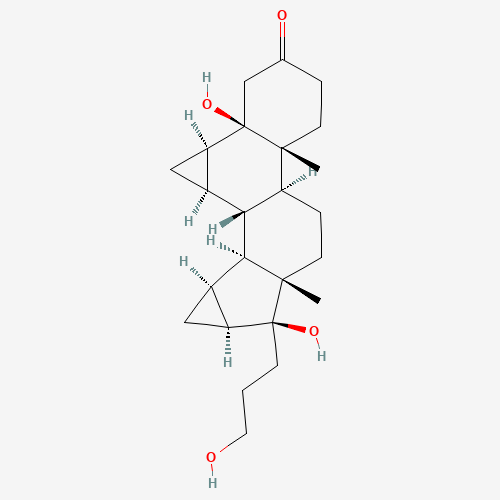 5b-Hydroxy Drospirenone Ring-opened Alcohol Impurity (CAS: 1357252-81-3) - Chemical Structure and Molecular Formula 