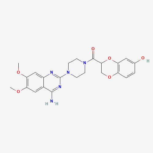 6'-Hydroxy Doxazosin (CAS: 102932-29-6) - Chemical Structure and Molecular Formula 