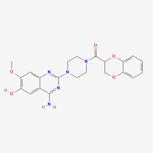 6-Hydroxy Doxazosin (CAS: 102932-26-3) - Chemical Structure and Molecular Formula 