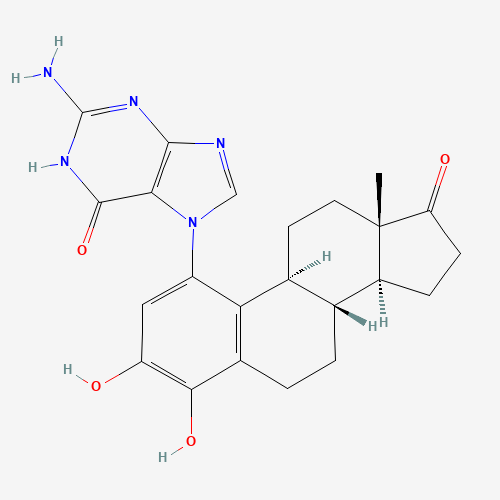 4-Hydroxy Estrone 1-N7-Guanine (CAS: 178971-92-1) - Chemical Structure and Molecular Formula 