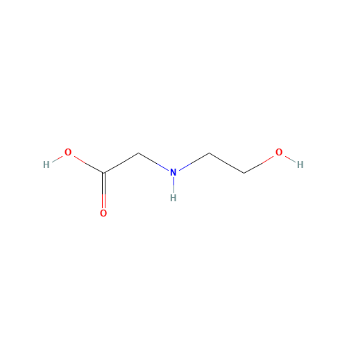N-(2-Hydroxyethyl)glycine (CAS: 5835-28-9) - Chemical Structure and Molecular Formula 