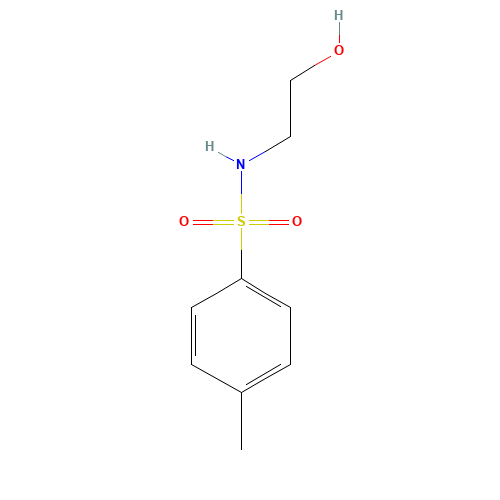 N-(2-Hydroxyethyl)-4-methylbenzenesulfonamide (CAS: 14316-14-4) - Chemical Structure and Molecular Formula 