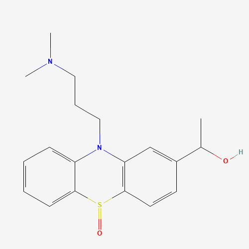 2-(1-Hydroxyethyl) Promazine Sulfoxide (mixture of diastereomers) (CAS: 73644-42-5) - Chemical Structure and Molecular Formula 