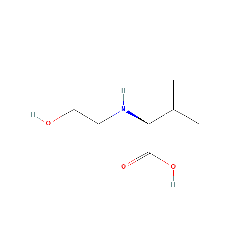 N-2-(Hydroxyethyl)-L-valine (CAS: 101769-73-7) - Chemical Structure and Molecular Formula 