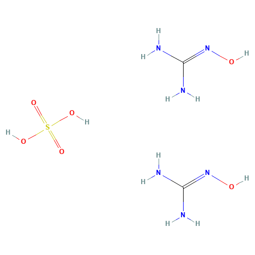 Hydroxyguanidine Sulfate (CAS: 6345-29-5) - Chemical Structure and Molecular Formula 
