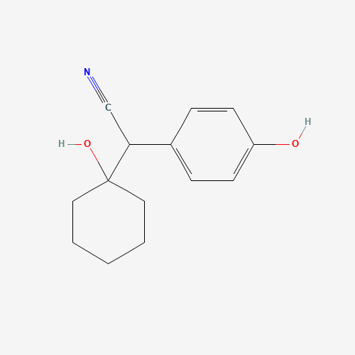 4-Hydroxy-a-(1-hydroxycyclohexyl)benzeneacetonitrile (CAS: 918344-20-4) - Chemical Structure and Molecular Formula 