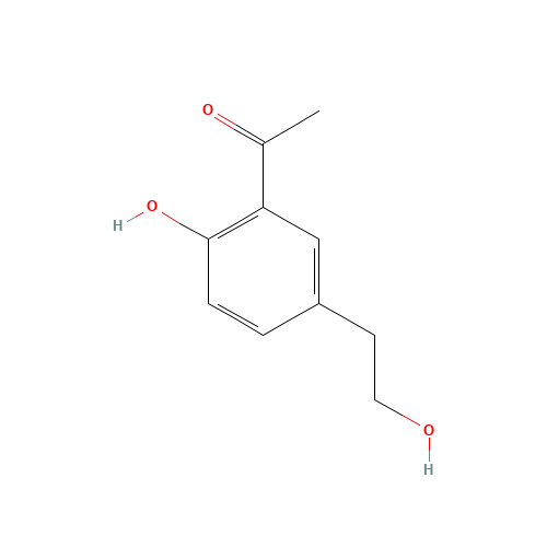 1-[2-Hydroxy-5-(2-hydroxyethyl)phenyl]-ethanone (CAS: 58282-51-2) - Chemical Structure and Molecular Formula 