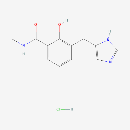 2-Hydroxy-3-(1H-imidazol-5-ylmethyl)-N-methylbenzamide Hydrochloride (CAS: 127170-74-5) - Related Chemical Product
