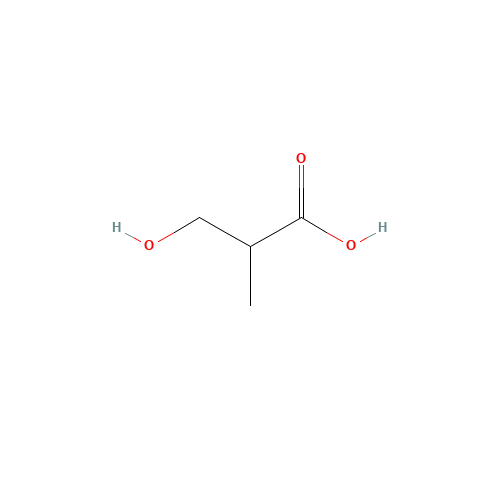 rac 3-Hydroxyisobutyric Acid (CAS: 2068-83-9) - Chemical Structure and Molecular Formula 