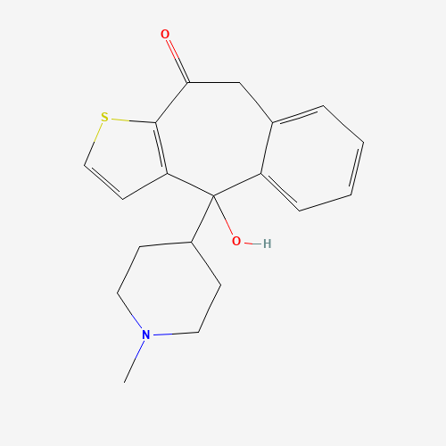 4-Hydroxy Ketotifen (CAS: 126939-27-3) - Chemical Structure and Molecular Formula 