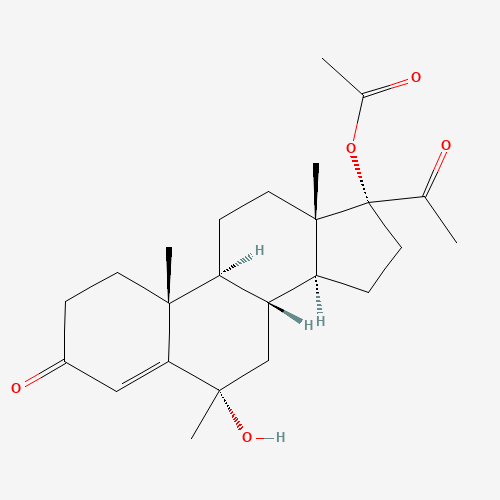 6a-Hydroxy Medroxy Progesterone 17-Acetate (CAS: 984-46-3) - Chemical Structure and Molecular Formula 