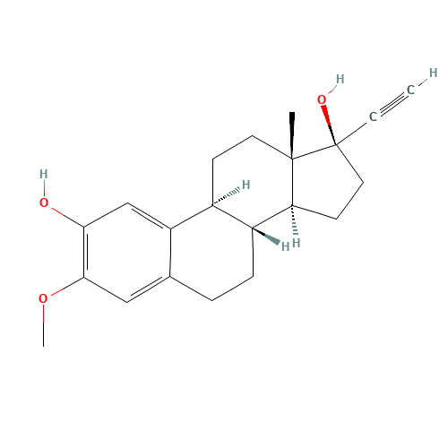 2-Hydroxy Mestranol (CAS: 26011-40-5) - Chemical Structure and Molecular Formula 