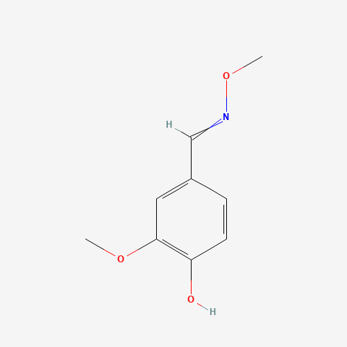 4-Hydroxy-3-methoxybenzaldehyde O-Methyloxime (CAS: 93249-67-3) - Chemical Structure and Molecular Formula 