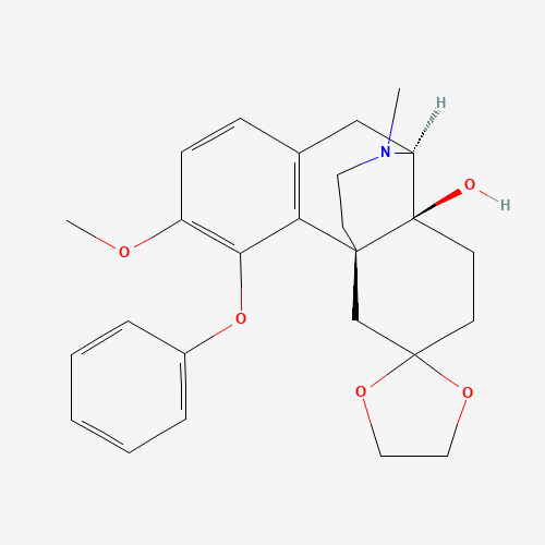 14-Hydroxy-3-methoxy-17-methyl-6-oxo-4-phenoxy-morphinan 6-Ethylene Ketal (CAS: 21020-34-8) - Related Chemical Product