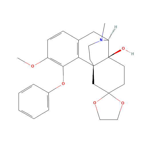 14-Hydroxy-3-methoxy-17-methyl-6-oxo-4-phenoxy-morphinan 6-Ethylene Ketal (CAS: 21020-34-8) - Related Chemical Product